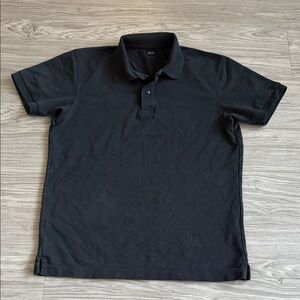 Uniqlo Women's Black Short Sleeve Polo Size S